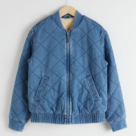 & Other Stories Jackets & Blazers - Padded Organic Cotton Denim Jacket